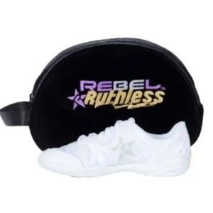 Rebel Ruthless Womens Size 14 White Competition Cheer Cheerleading Shoe Sneakers